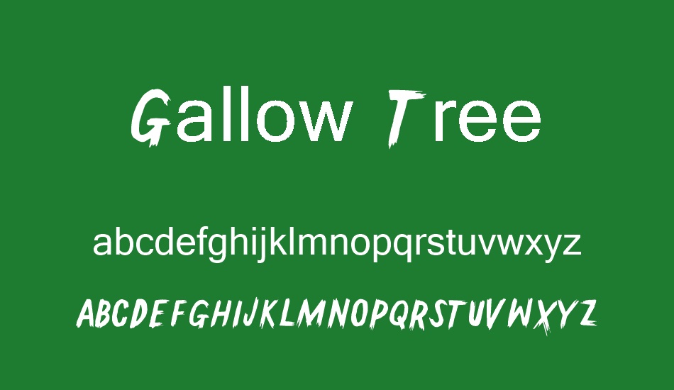 Gallow Tree font