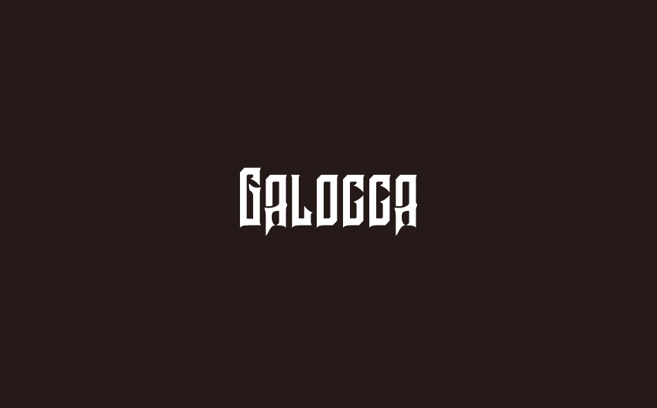 Galocca font big