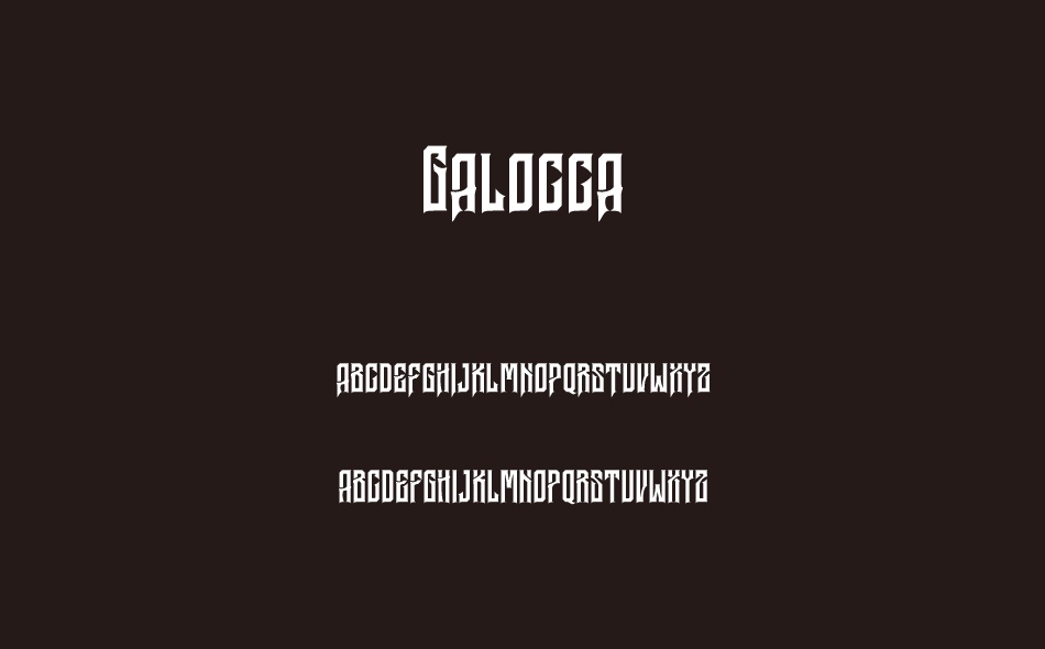 Galocca font