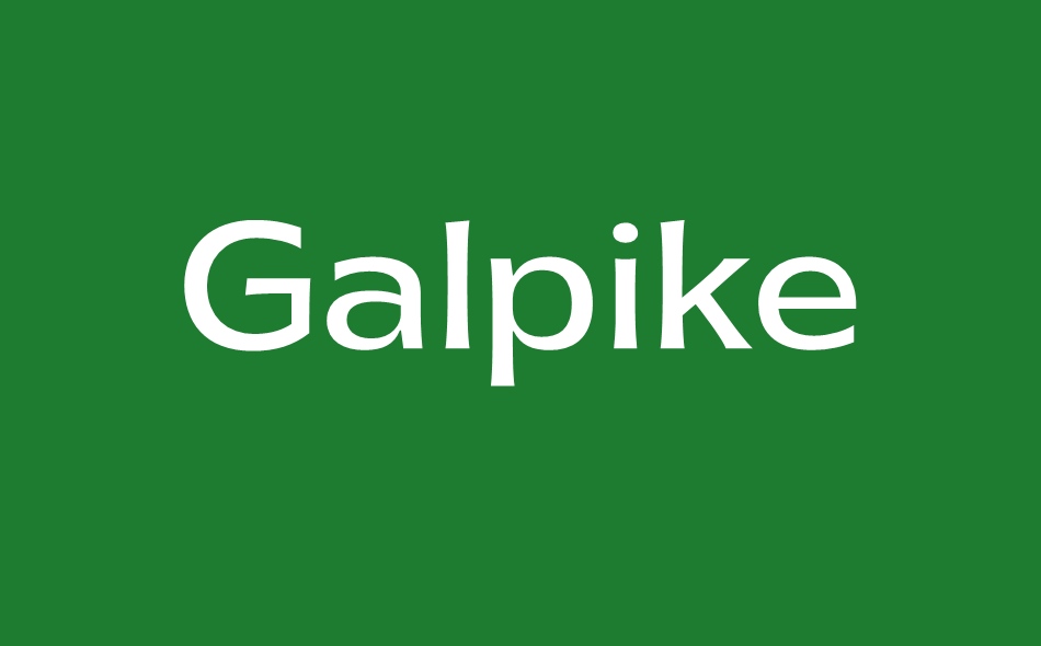 Galpike font big