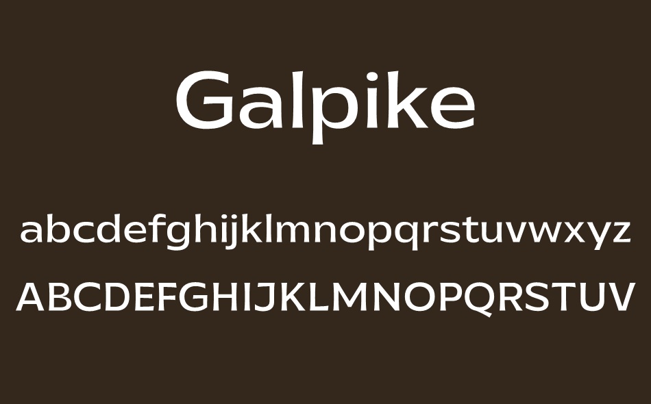 Galpike font