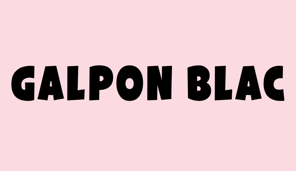 Galpon Black font big