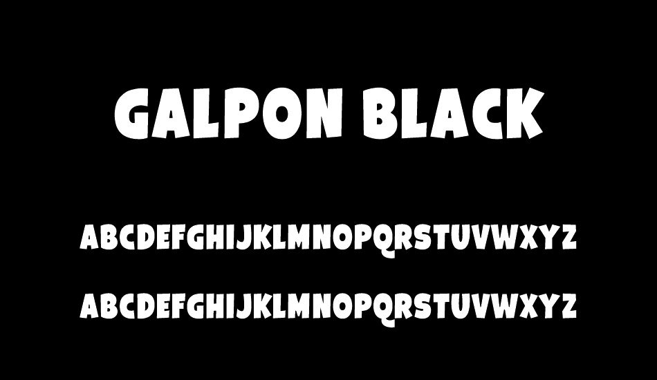 Galpon Black font