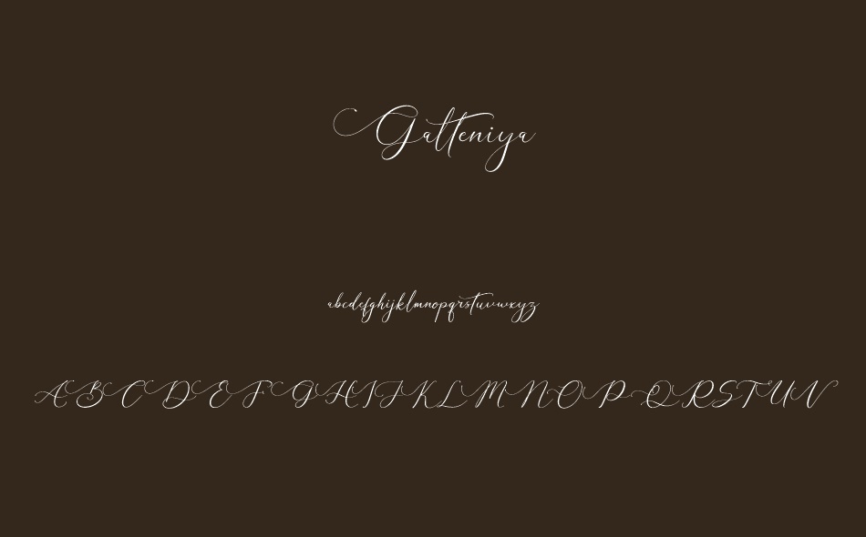 Galteniya font