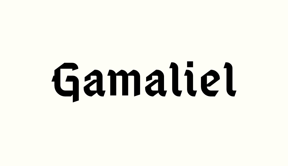 Gamaliel font big