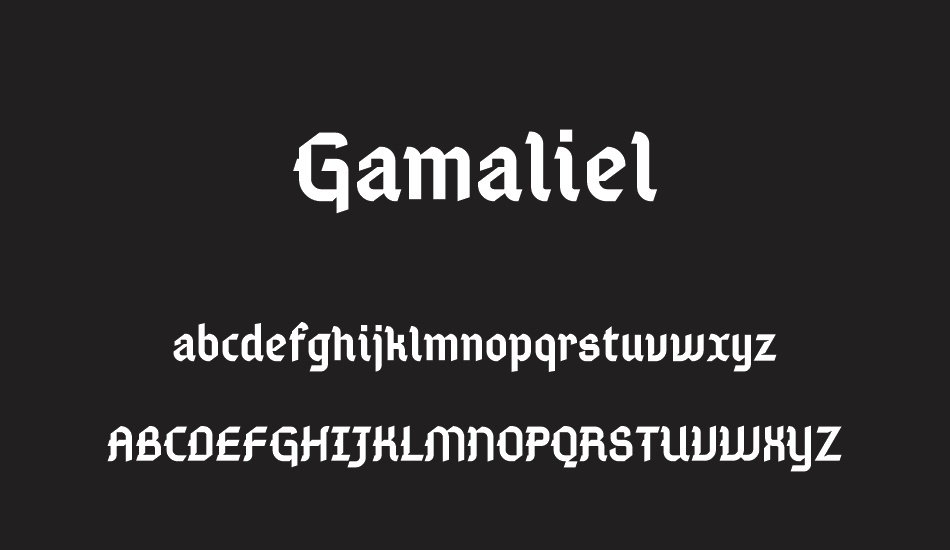 Gamaliel font