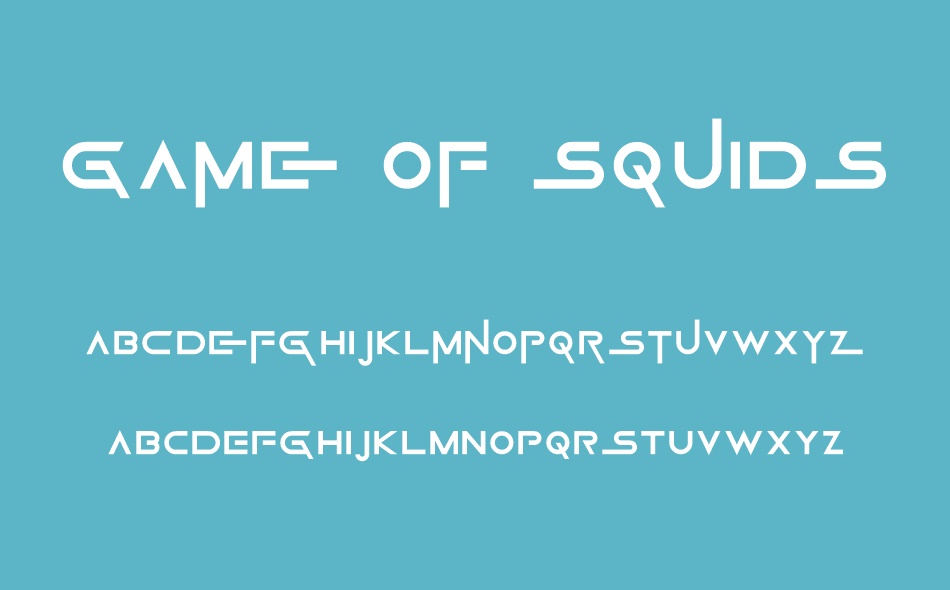 Game Of Squids font