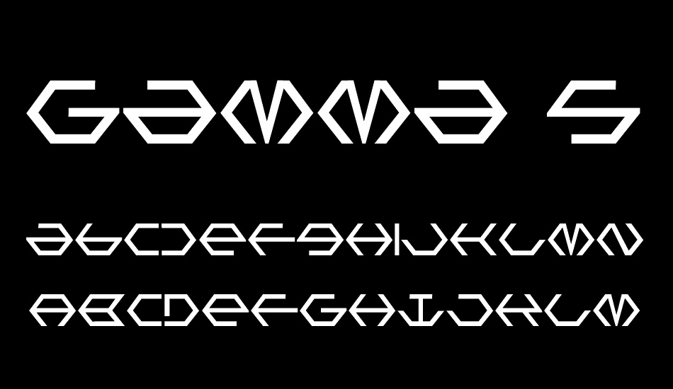 Gamma Sentry font