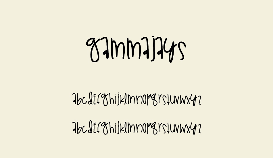 GammaJays font