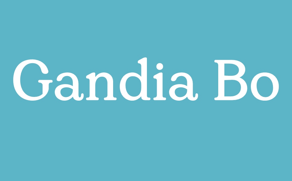 Gandia font big