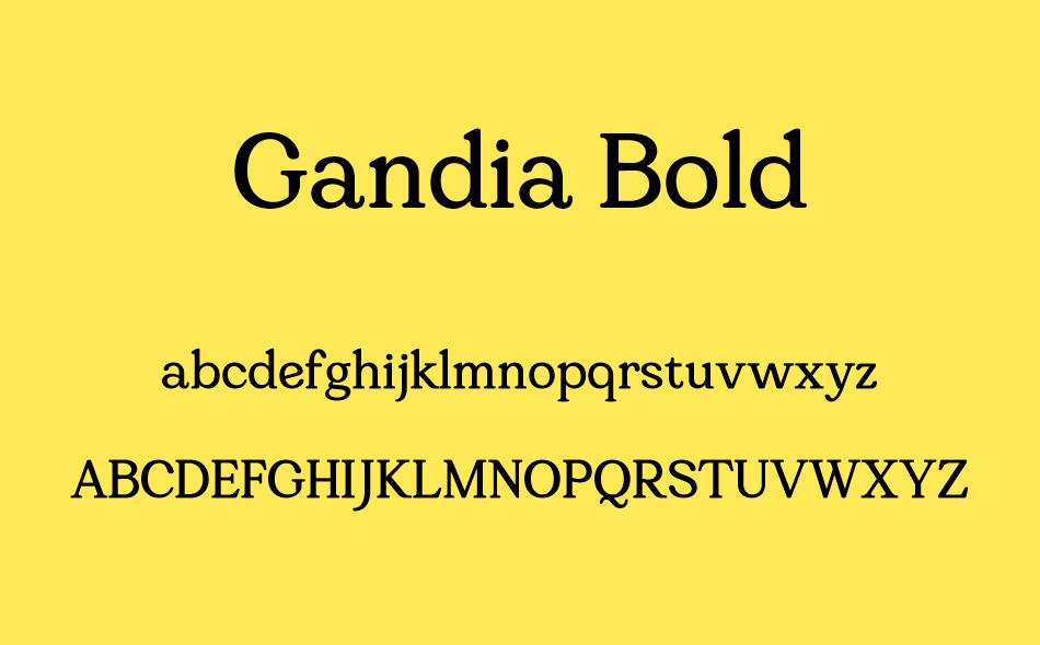 Gandia font