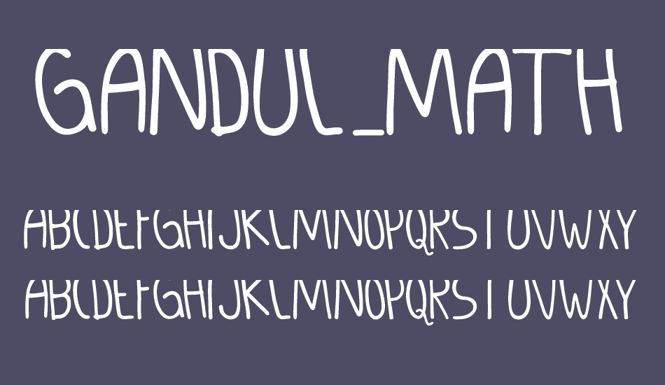 GANDUL_MATHENG font