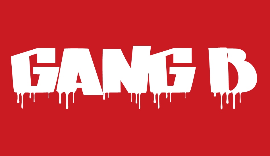 GANG BANG CRIME font big