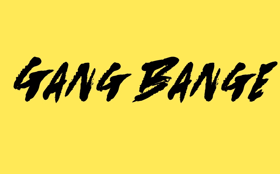 Gang Bangers font big