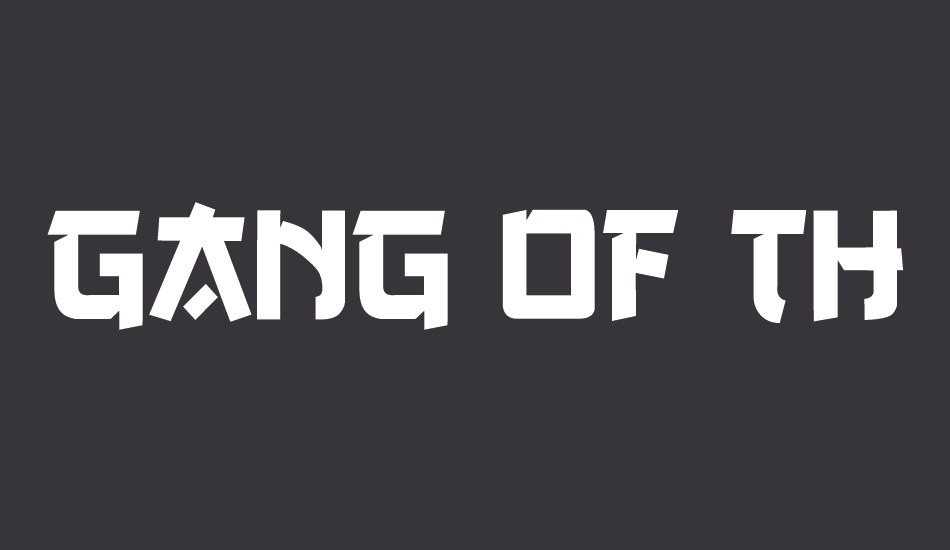 Gang of Three font big