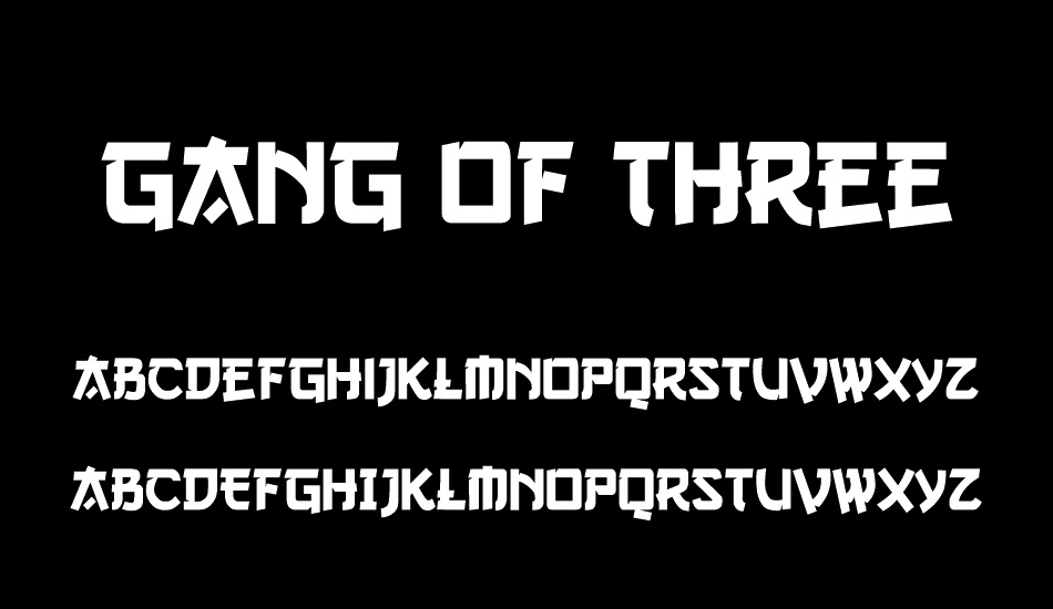 Gang of Three font