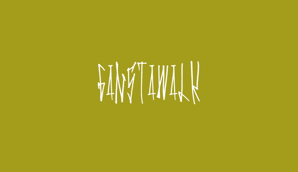 GanstaWalk font big