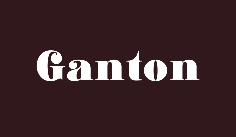 Ganton font big