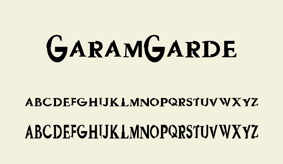 GaramGarde font