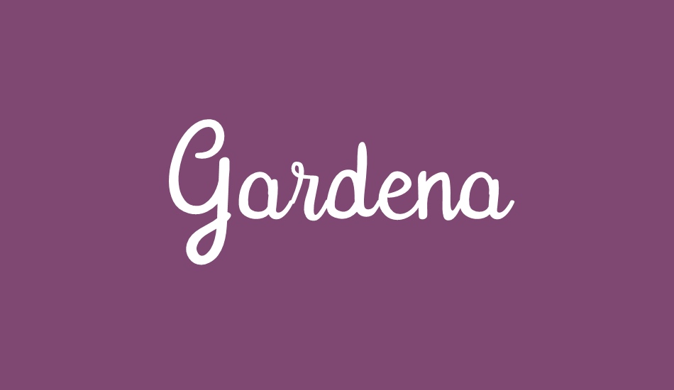Gardena font big