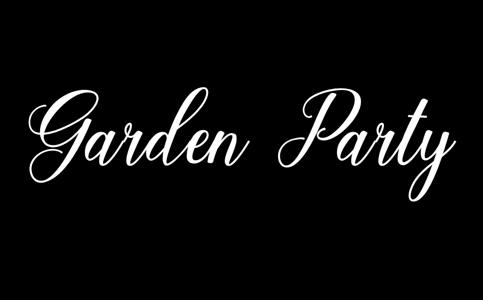 Garden Party font big