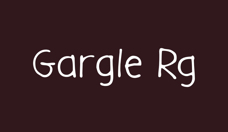 Gargle Rg font big