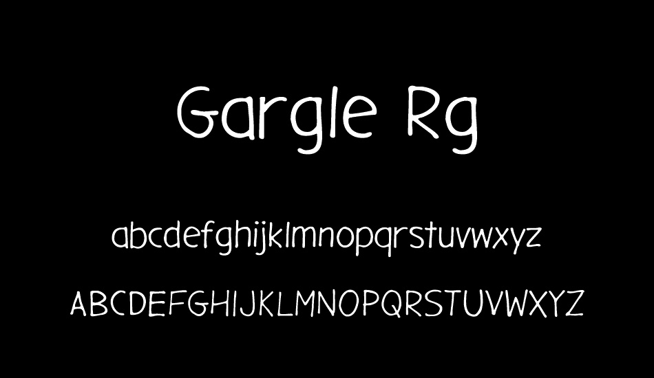 Gargle Rg font