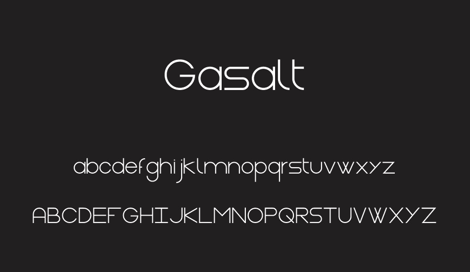 Gasalt font