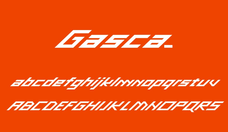Gasca-Demo font