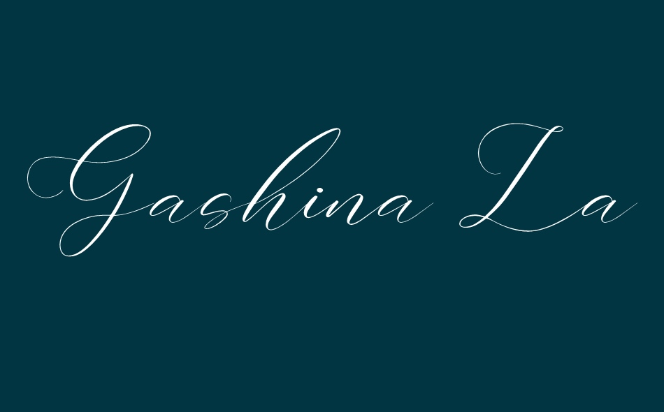 Gashina Lattiva font big