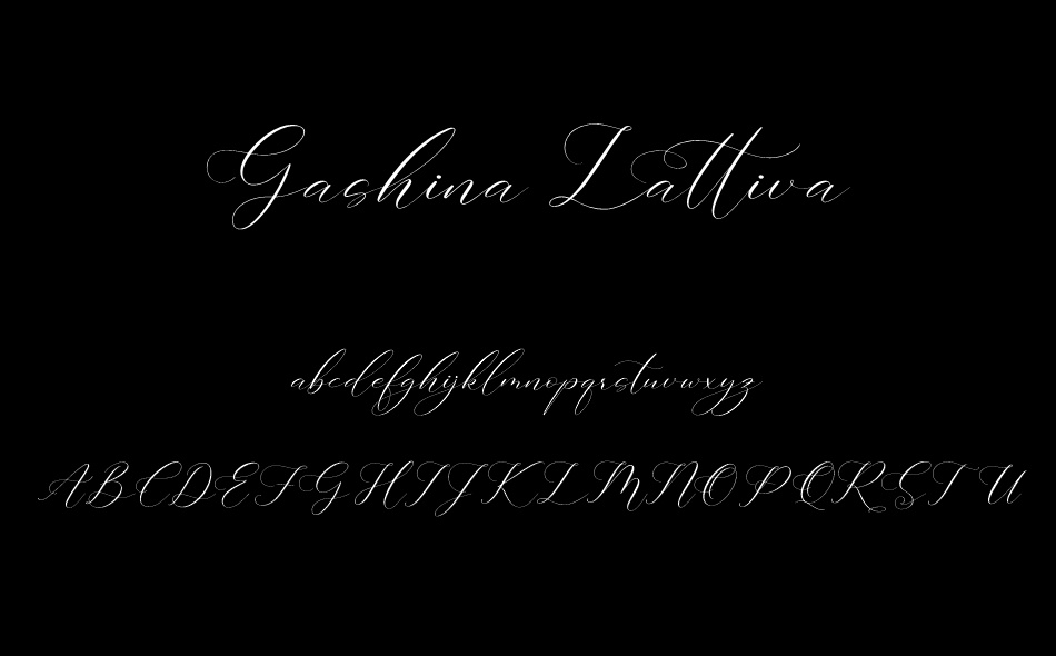 Gashina Lattiva font