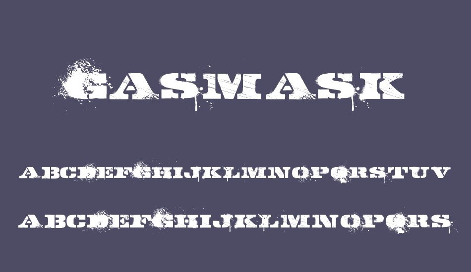 GASMASK font