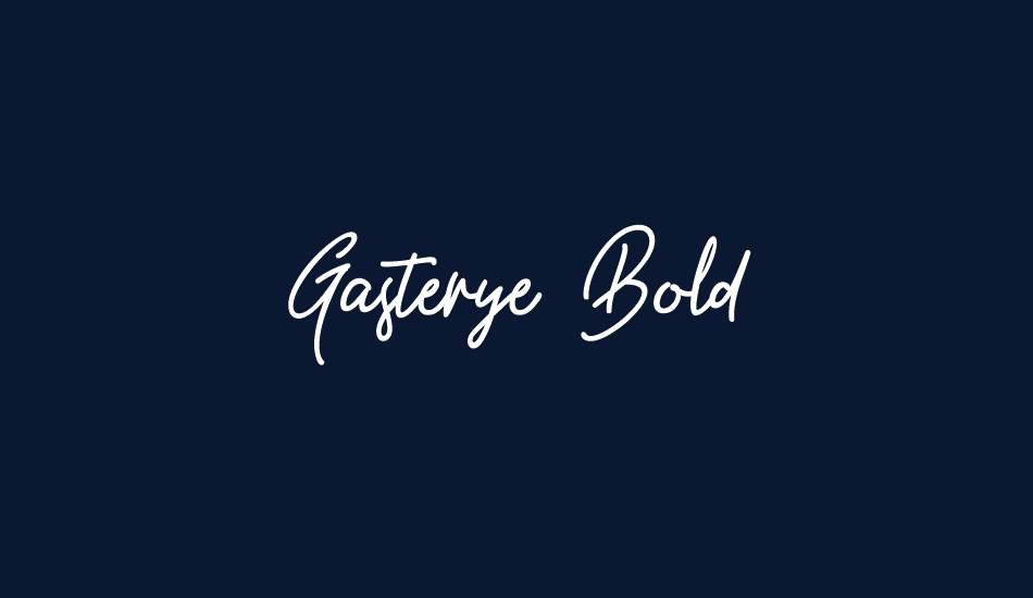 Gasterye Bold font big