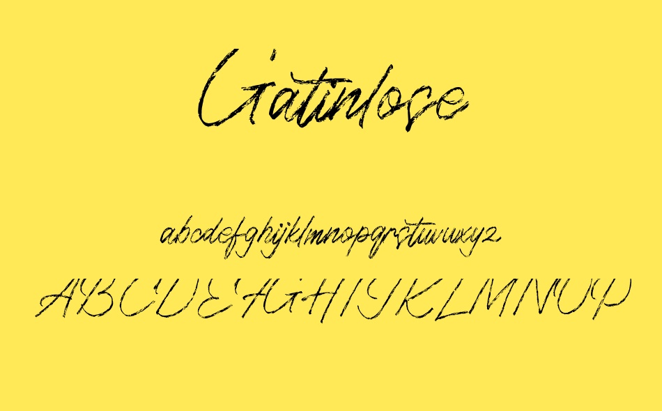 Gatinlose font