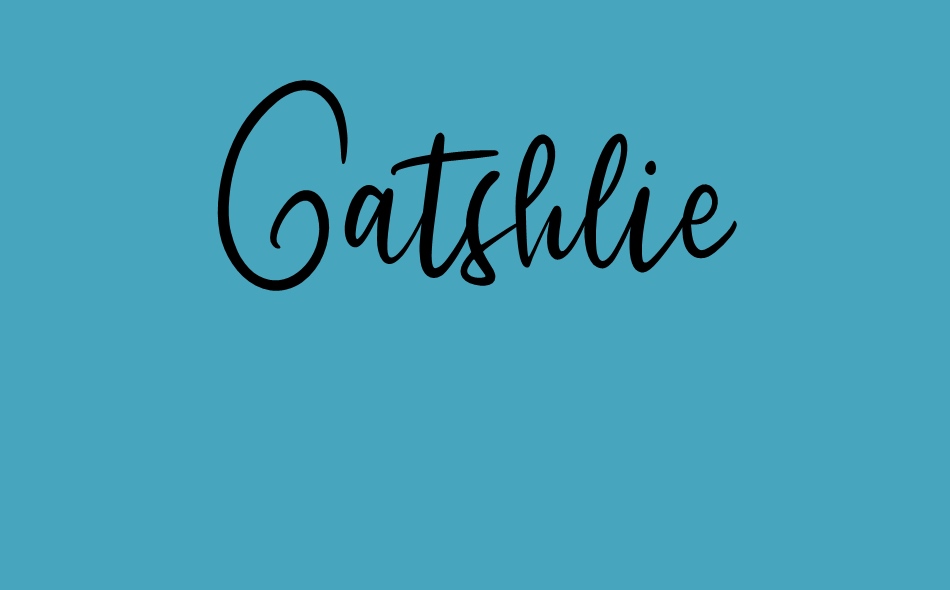 Gatshlie font big