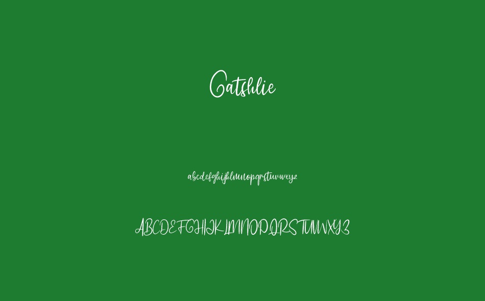 Gatshlie font