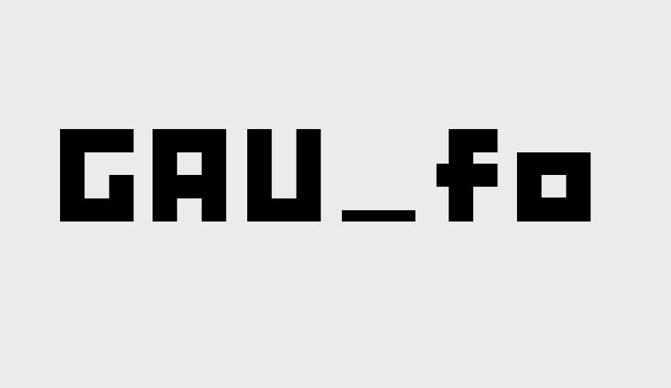 GAU_font_cube_B font big