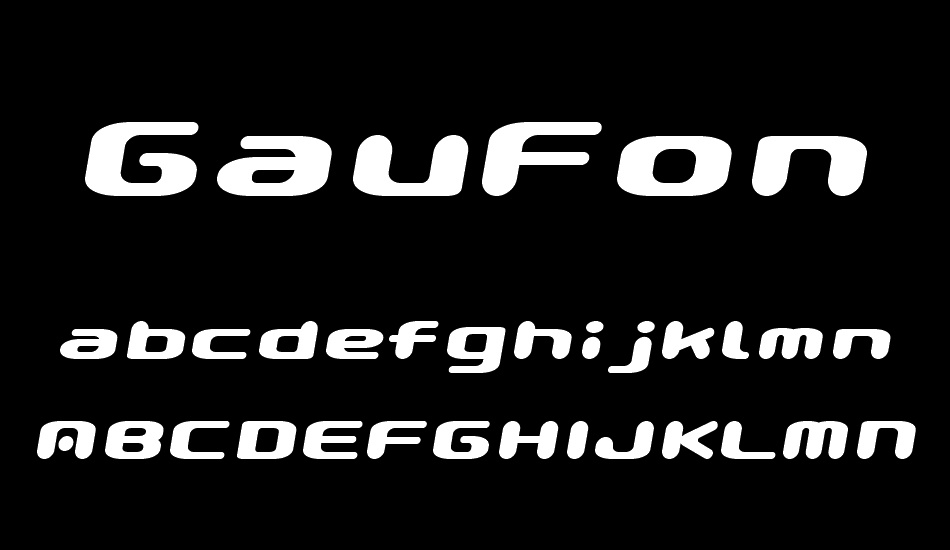 GauFontPopMagic font