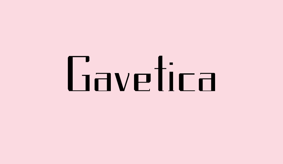 Gavetica font big