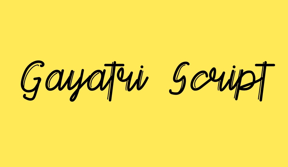 Gayatri Script font big