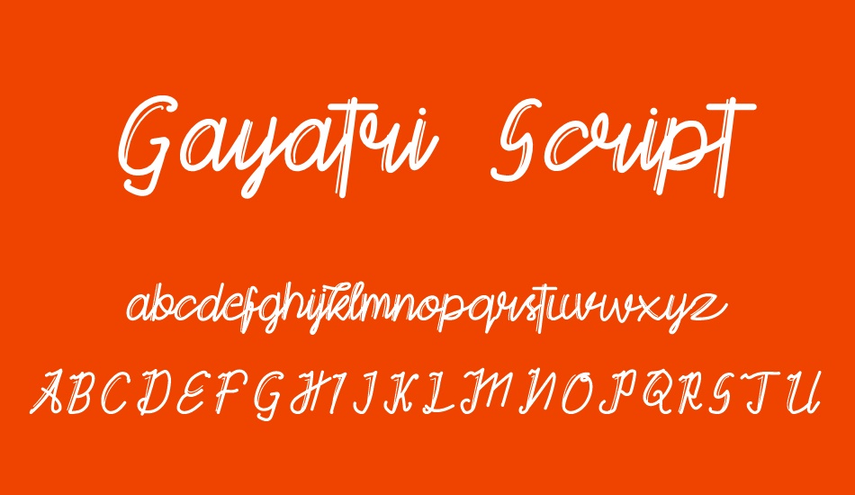 Gayatri Script font