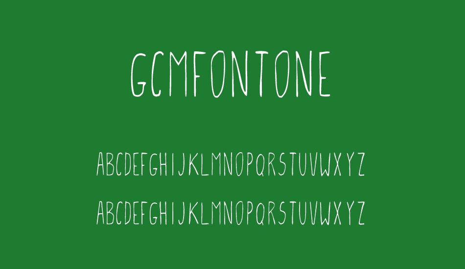 GCMFontone font