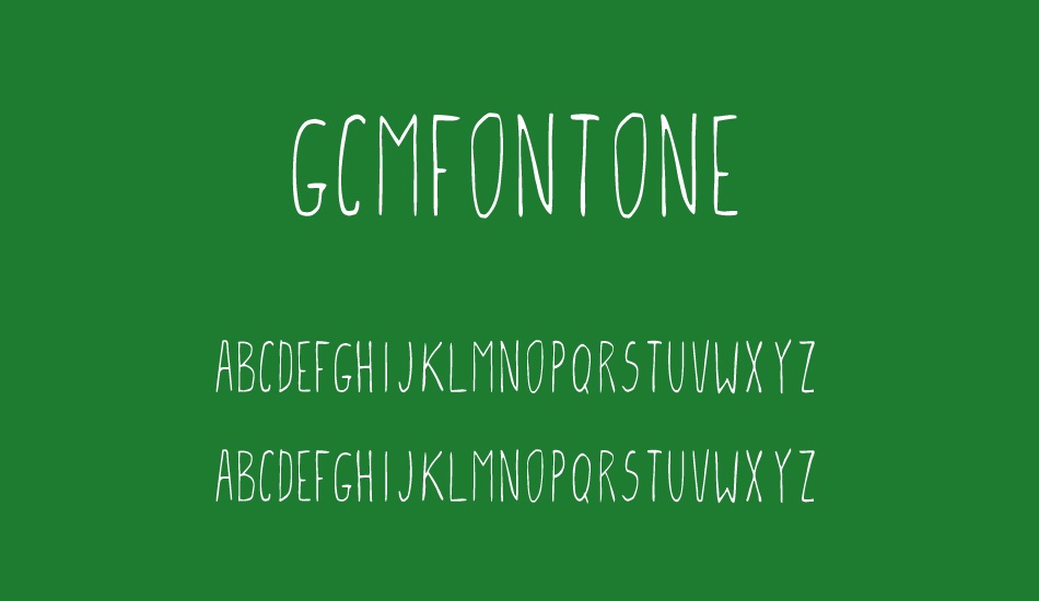 GCMFontone font