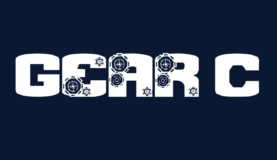 Gear Crank font big