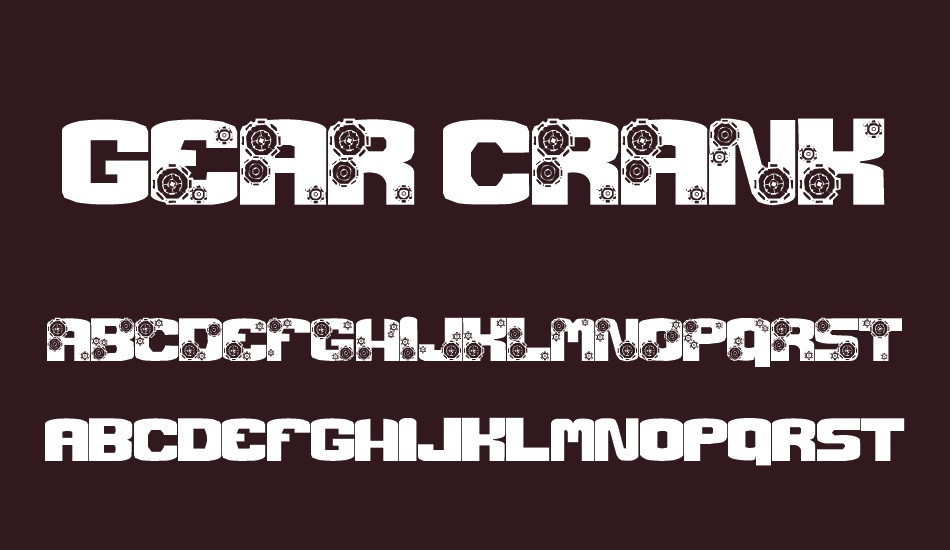 Gear Crank font