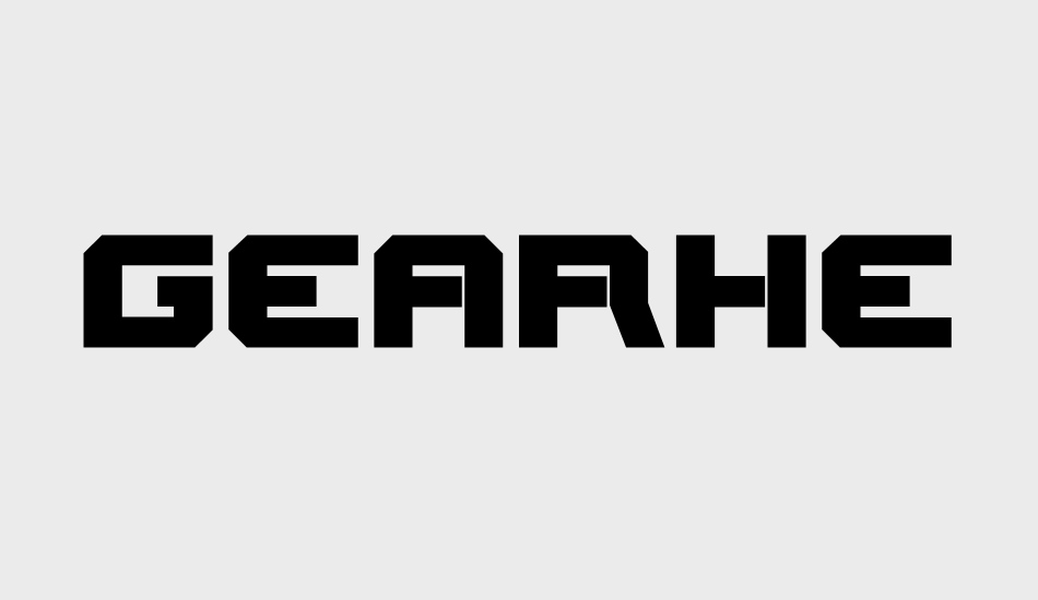 Gearhead font big