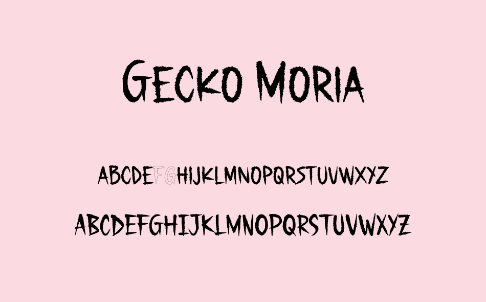 Gecko Moria font