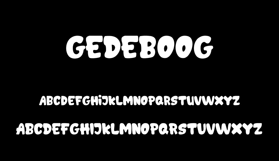 GEDEBOOG font