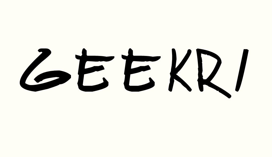 geekriot font big