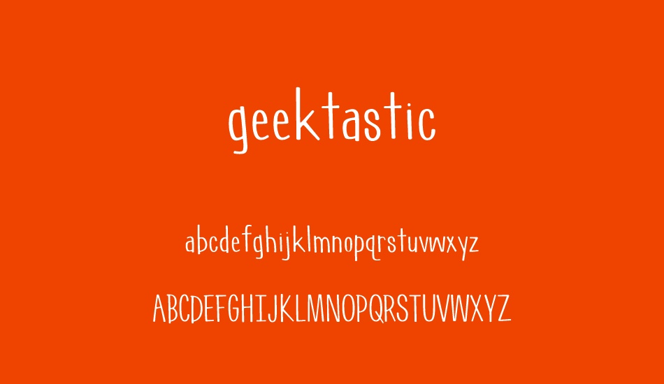 geektastic font